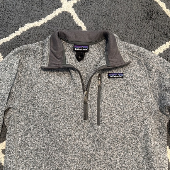 Patagonia Women’s Better Sweater Gray Quarter-Zip Pullover - Picture 4 of 8